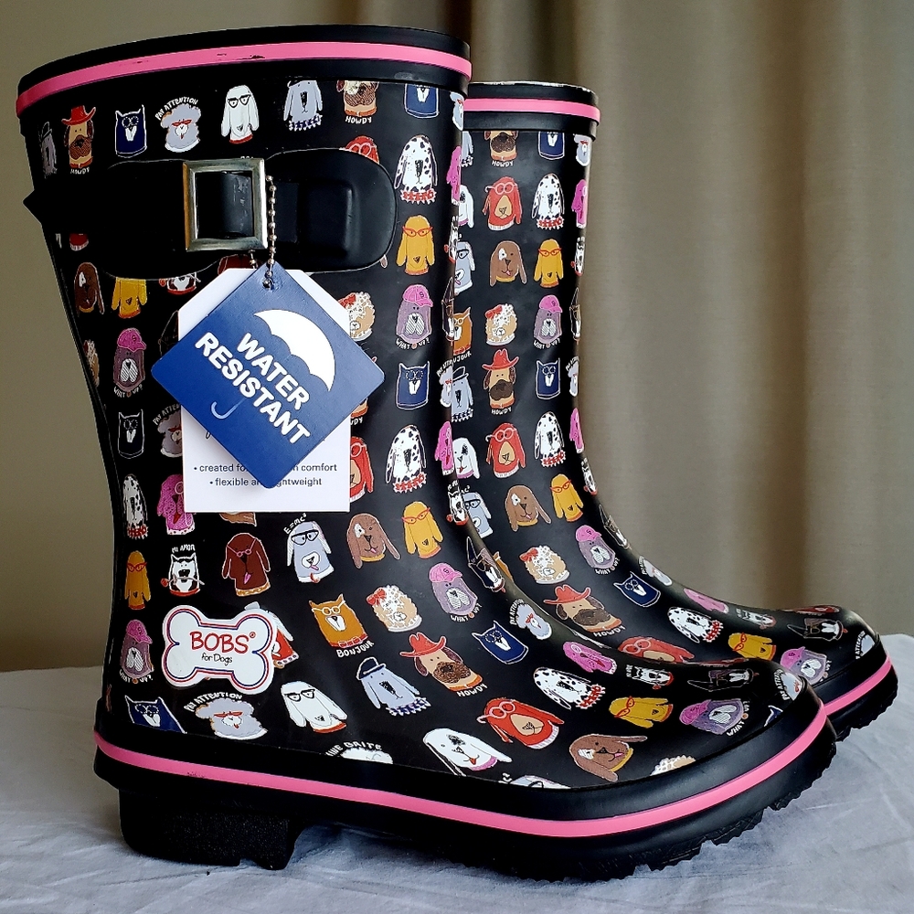 Skechers Rain Boots BOBS FOR DOGS 5 Women's